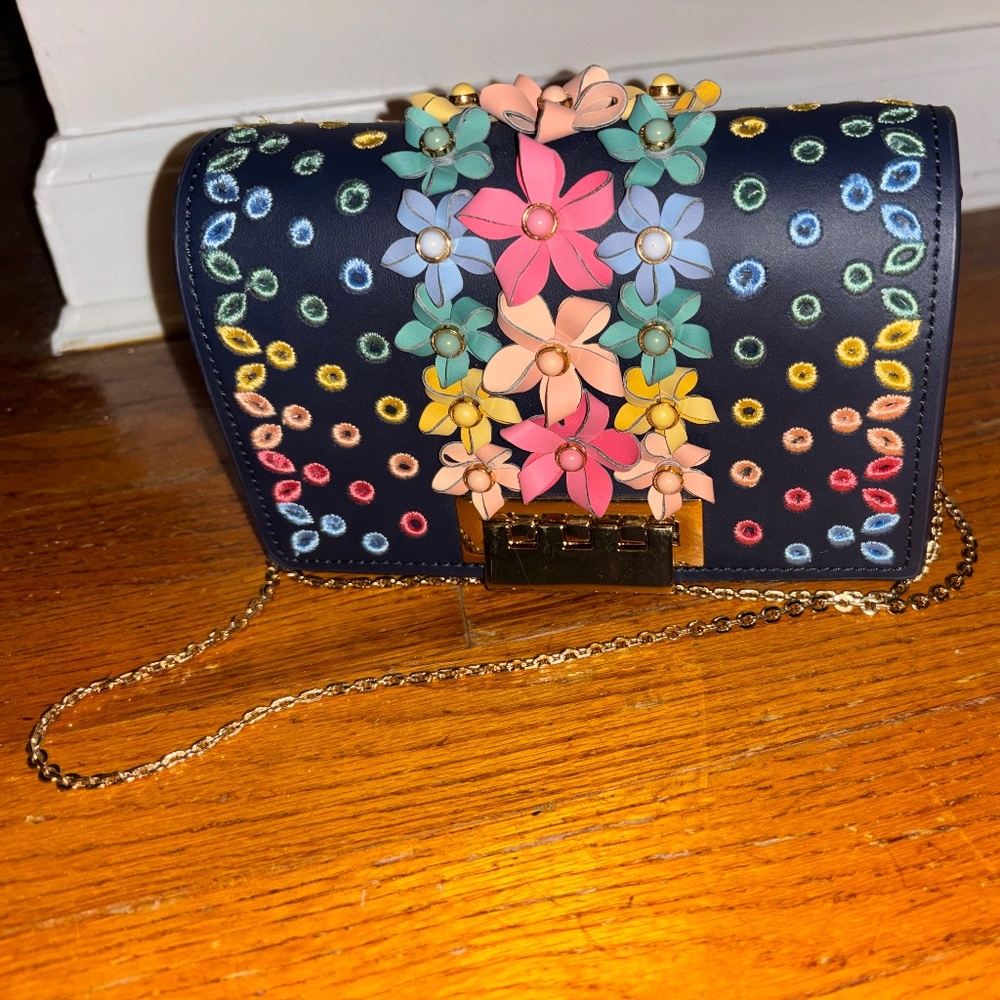 ZAC POSEN EARTHA MINI FLORAL HANDBAG